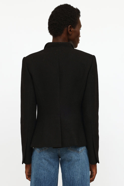 Smythe Black Wool Button Blazer