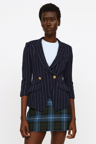 Smythe Navy 
White Pinstripe Blazer