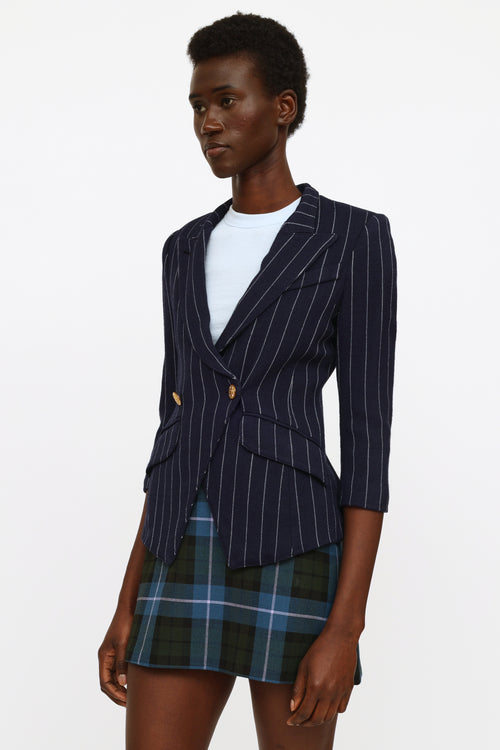 Smythe Navy 
White Pinstripe Blazer