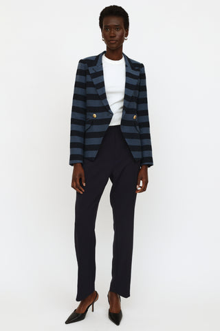 Smythe Blue 
Navy Striped Blazer