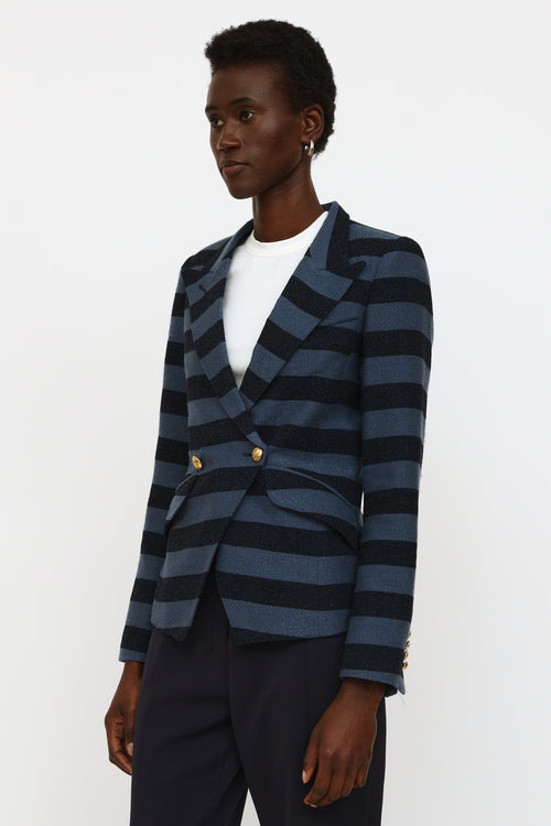 Smythe Blue 
Navy Striped Blazer