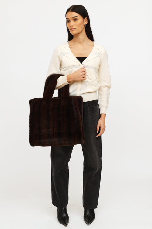 Stand Studio Brown Lolita Faux Fur Bag