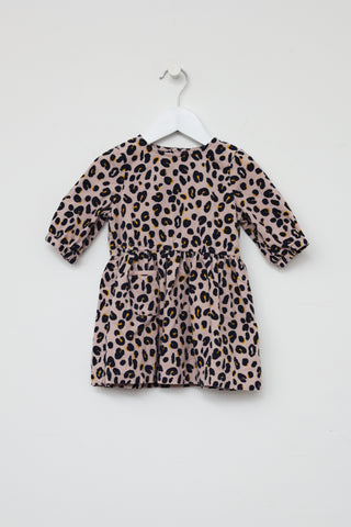 Stella McCartney Kids Pink 
Black Printed Dress