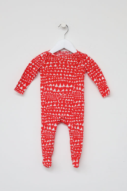 Stella McCartney Kids Red 
White Heart Onesie