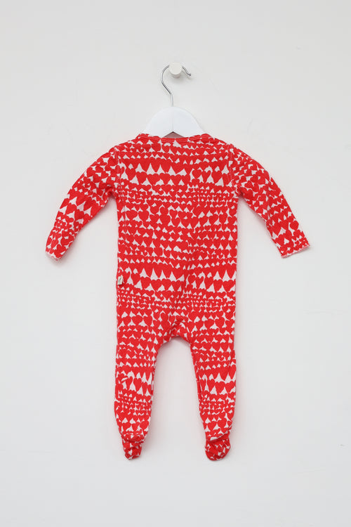 Stella McCartney Kids Red 
White Heart Onesie