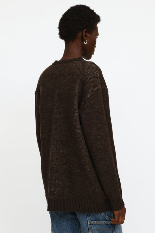 Stella McCartney Brown Printed Sweater