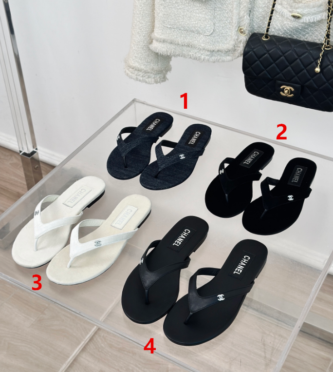 Top Quality CHANE THONGS SLIPPERS